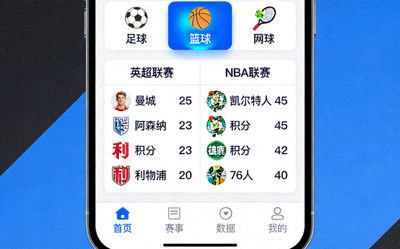 维基体育多赛事切换功能，同时显示足球篮球等不同联赛积分